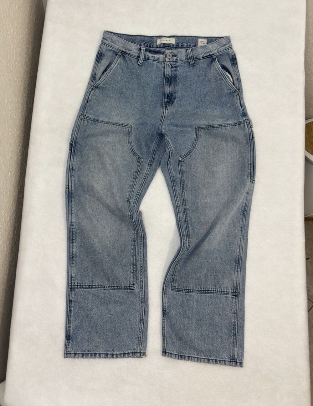 PacSun Baggy Double Knee Carpenter Jeans Light Wash 34x32